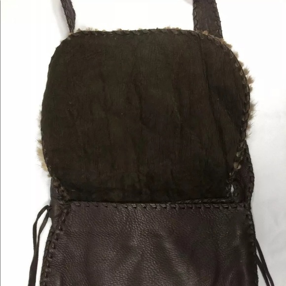 Shelly Litvak Authentic Gorgeous Brown Deerskin REAL FUR Shoulder Bag $1695 RARE - Picture 4 of 15